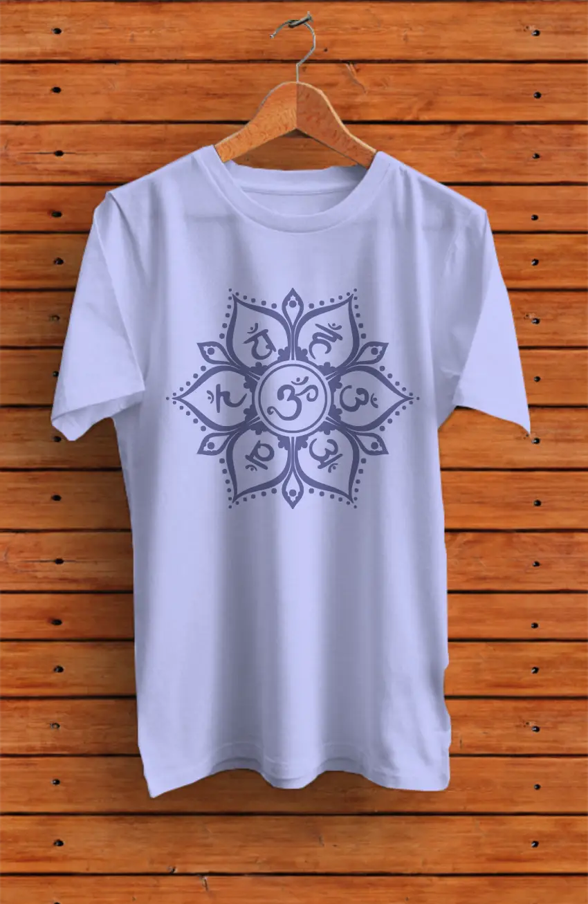 Sacred Circular Mandala Pure Cotton Tee