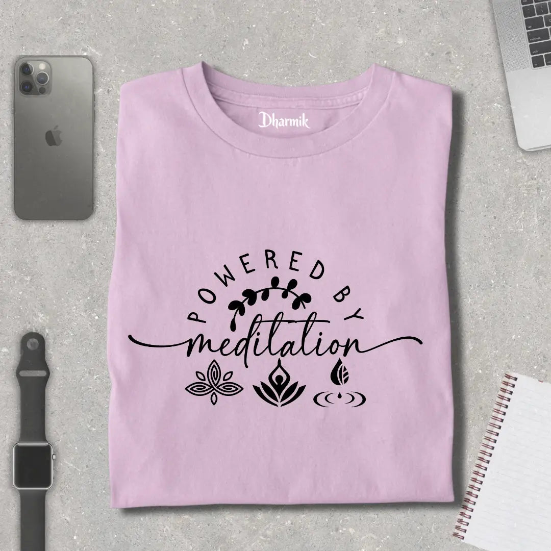 Powered By Meditation Premium T - Shirts
