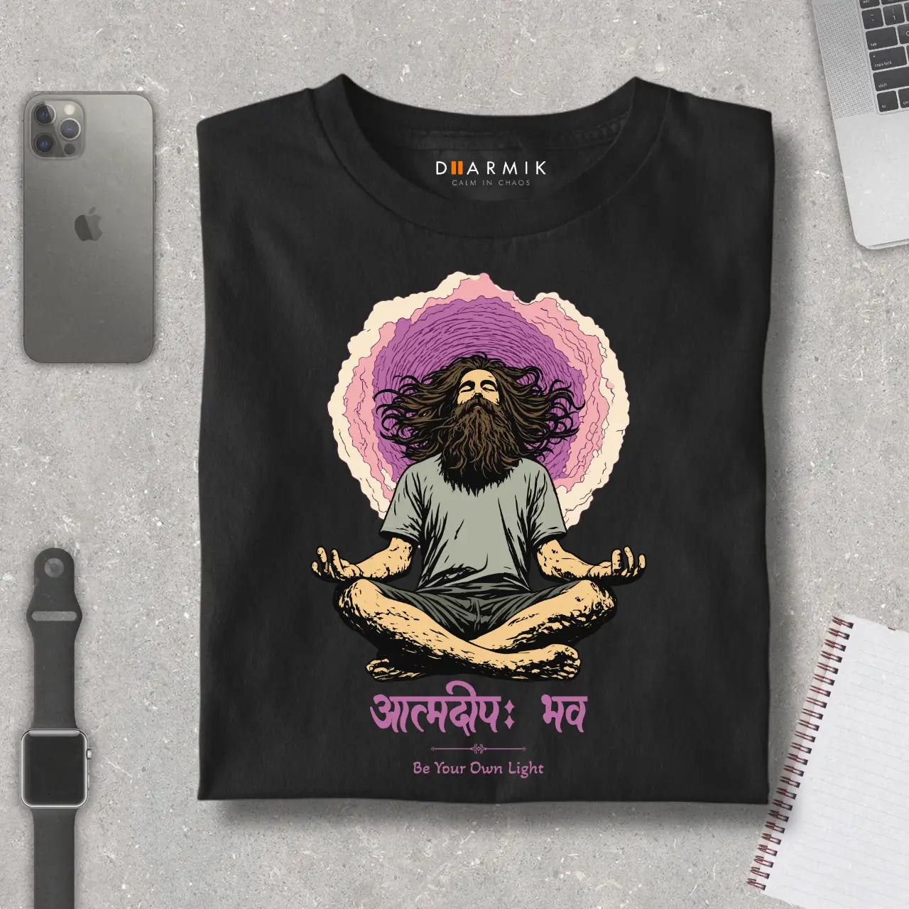 Atmadeep – Be Your Own Light Premium Spiritual T-Shirt