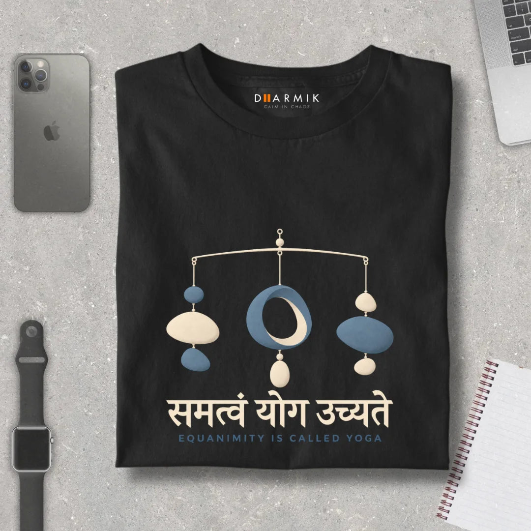 Samatvam Equanimity Is Yoga Premium Sprititual Teet