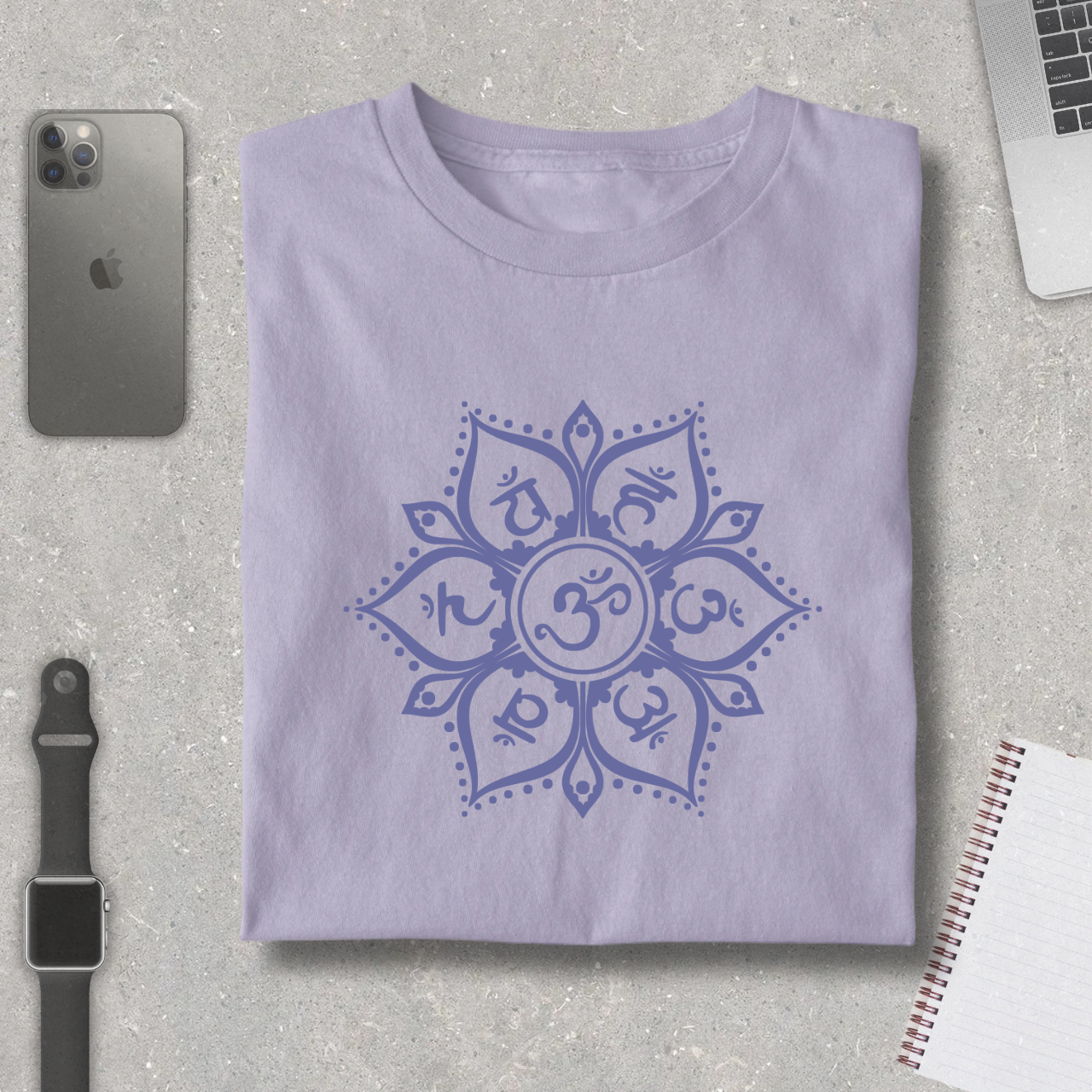 Sacred Circular Mandala Pure Cotton Tee