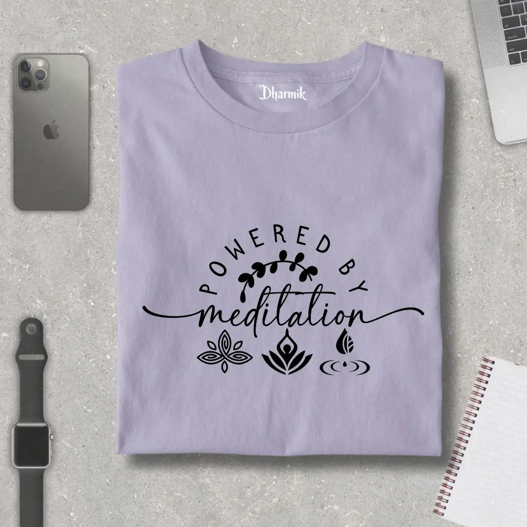 Powered By Meditation Premium T - Shirts
