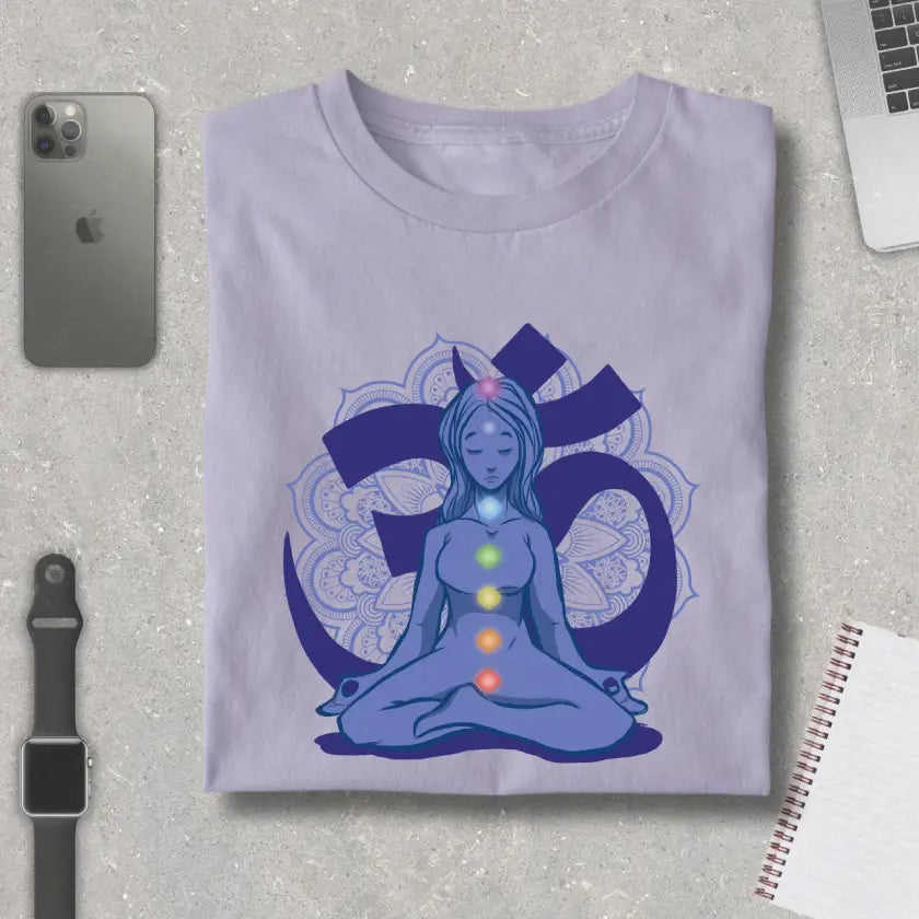 Chakra Om Mandala Pure Cotton T-Shirt