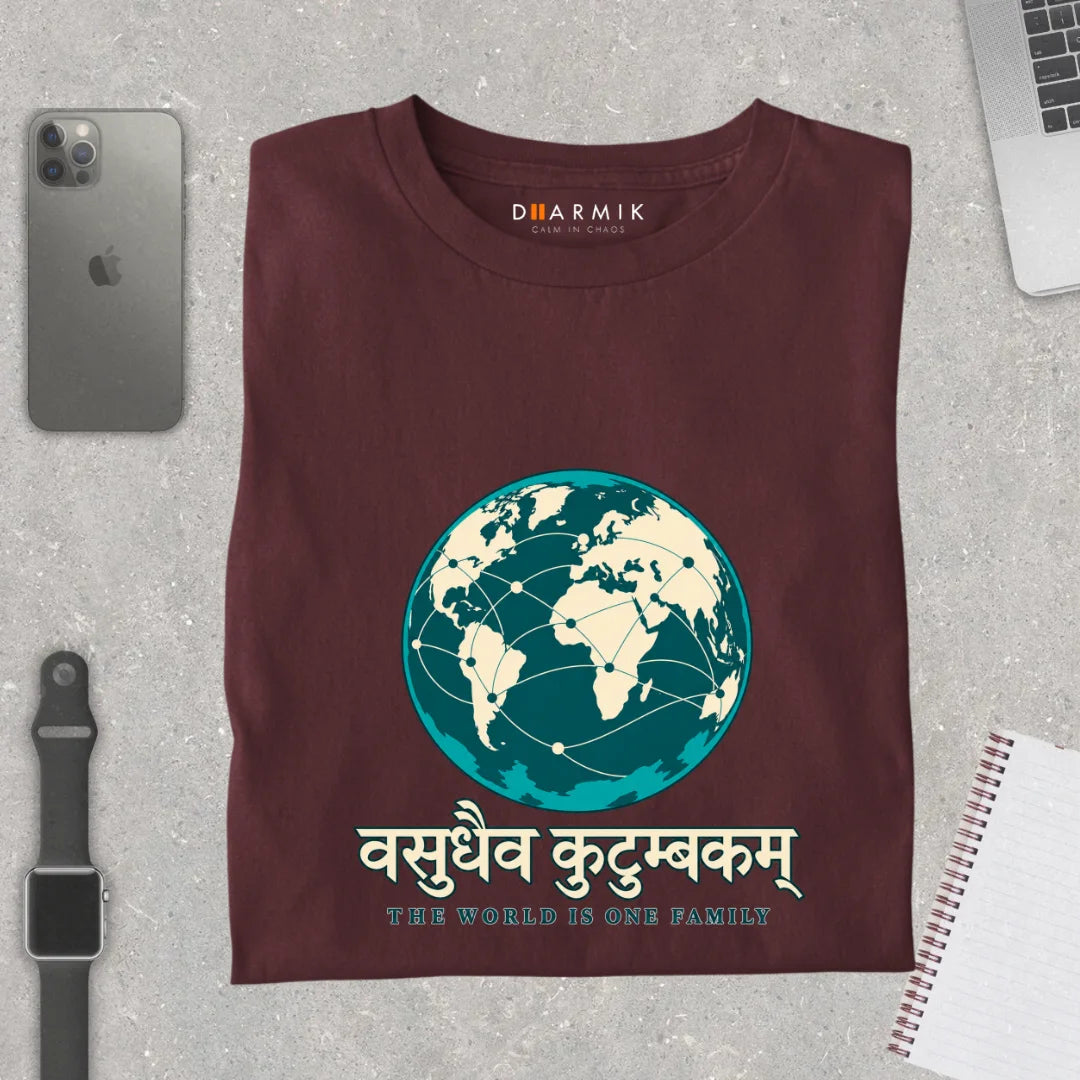 Vasudhaiva Kutumbakam - One Family Premium Tee