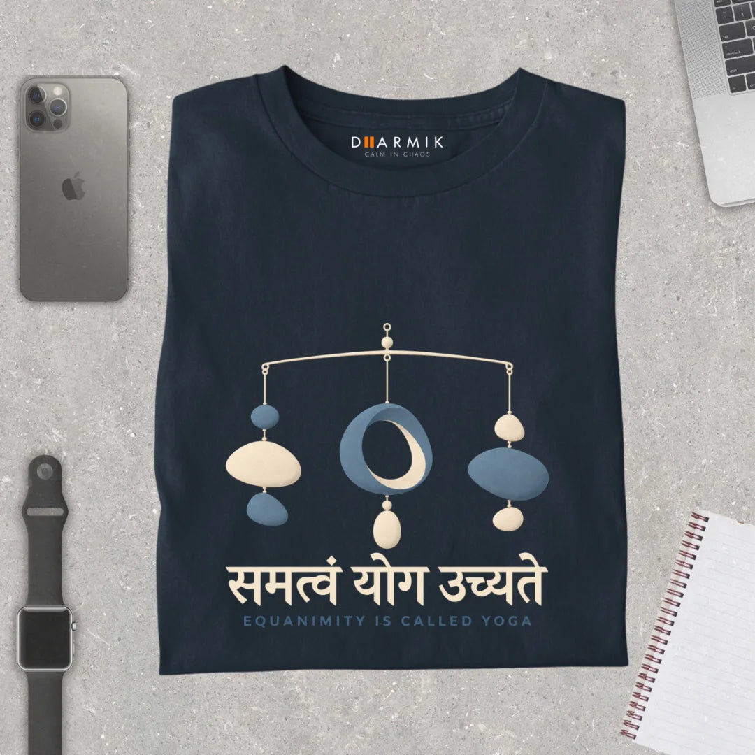 Samatvam Equanimity Is Yoga Premium Sprititual Teet