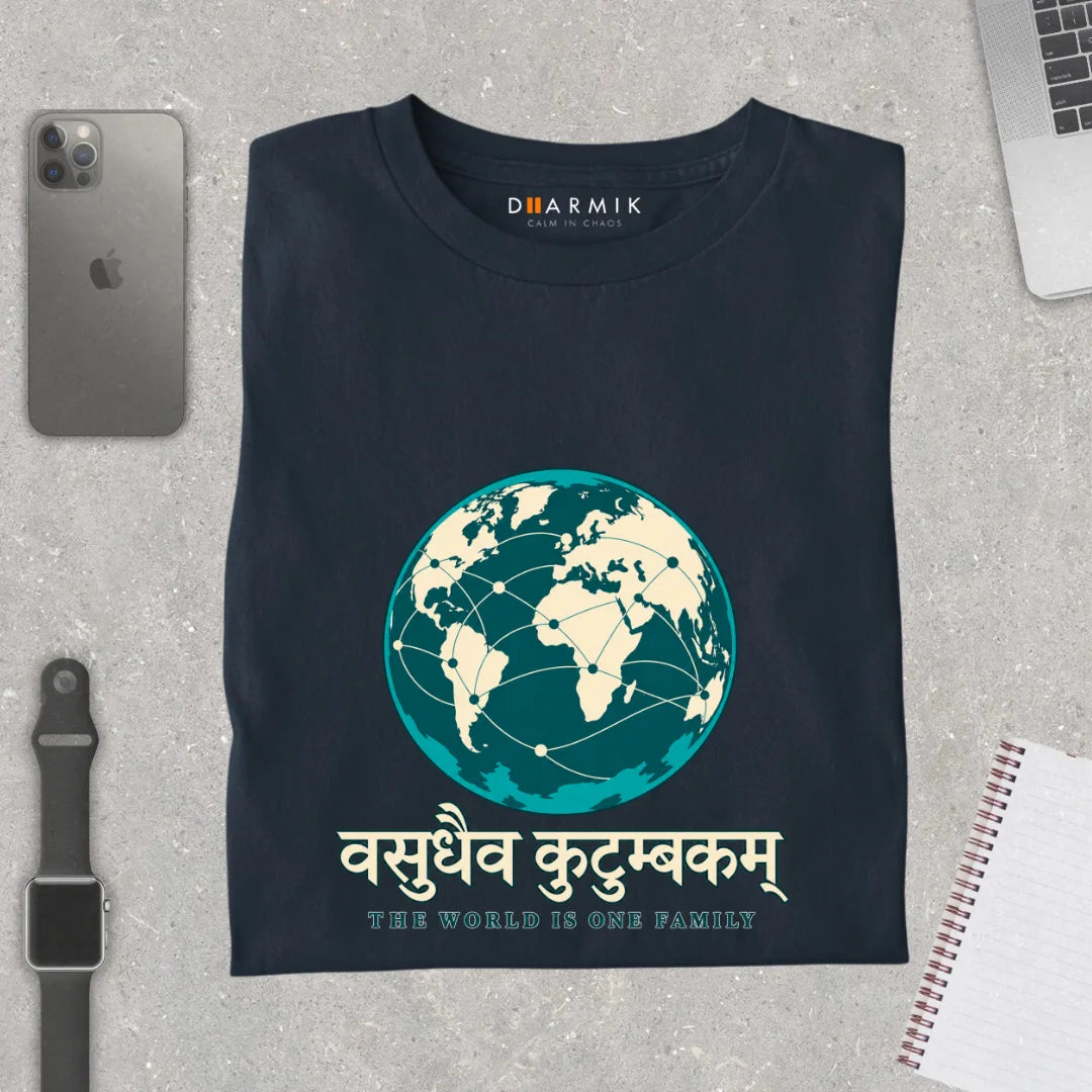 Vasudhaiva Kutumbakam - One Family Premium Tee