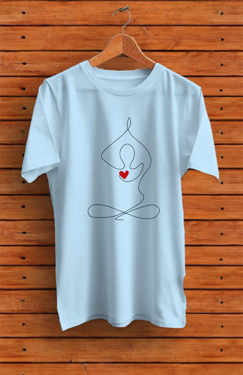 Yogi With Heart Pure Cotton Tee