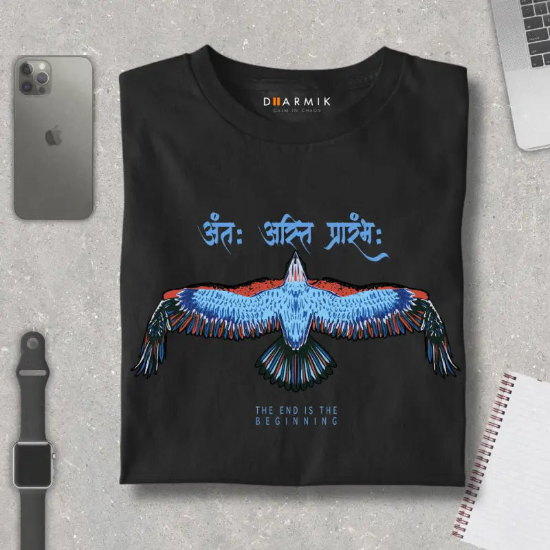 Antah Asti Prarambh Eagle Edition Regular Fit Tshirt