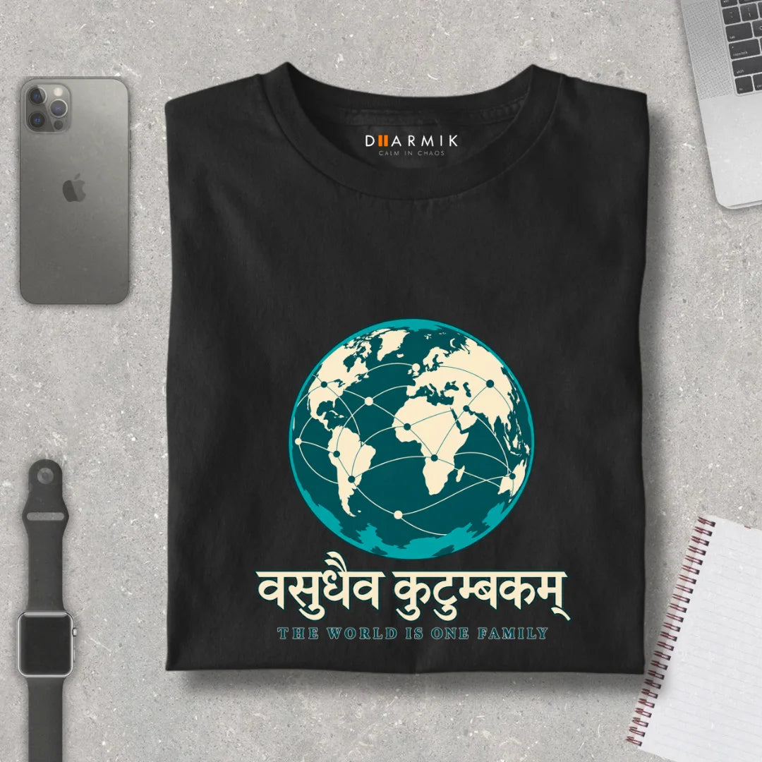 Vasudhaiva Kutumbakam - One Family Premium Tee