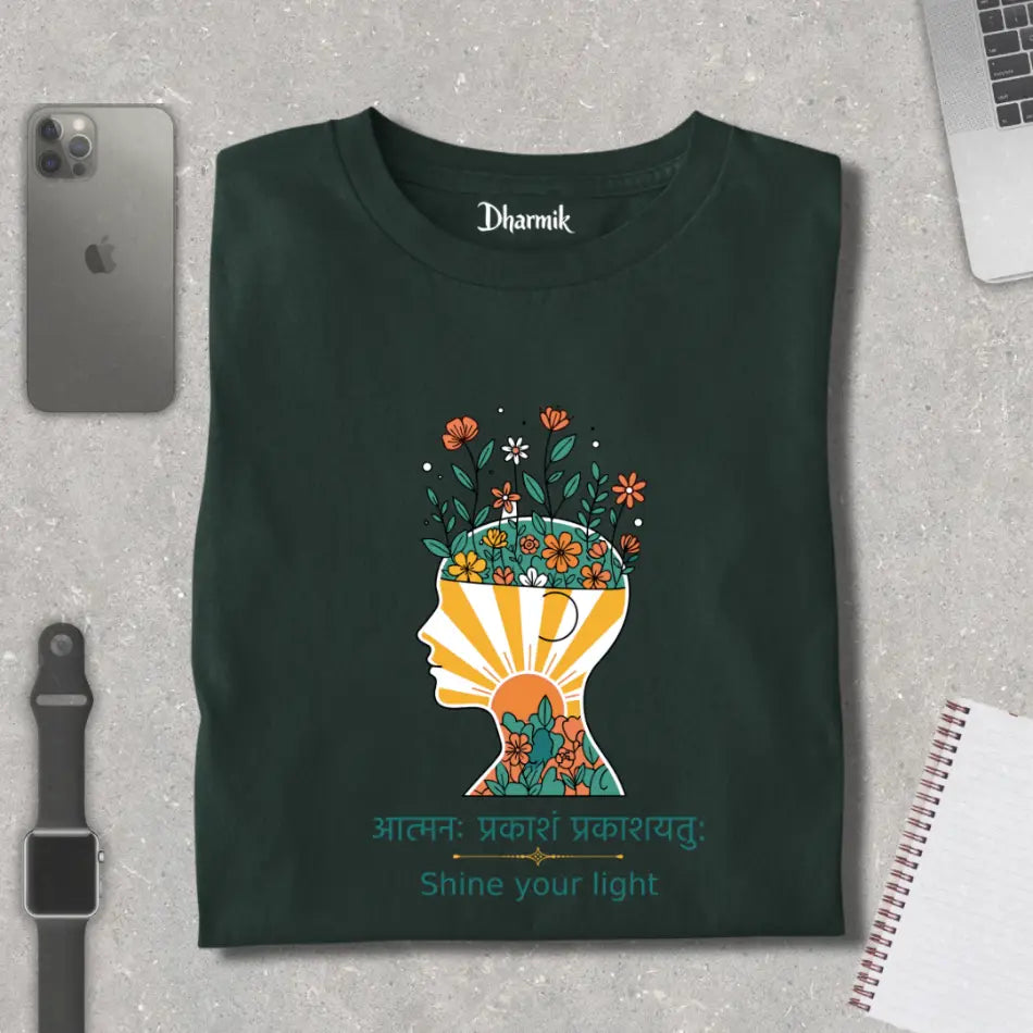 Mindful Sunbloom - Pure Cotton T-Shirt