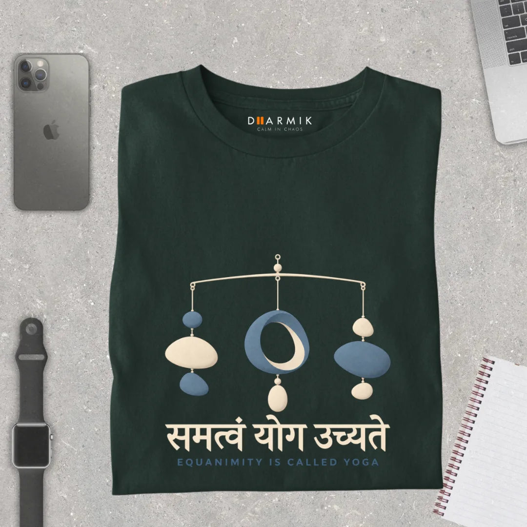 Samatvam Equanimity Is Yoga Premium Sprititual Teet