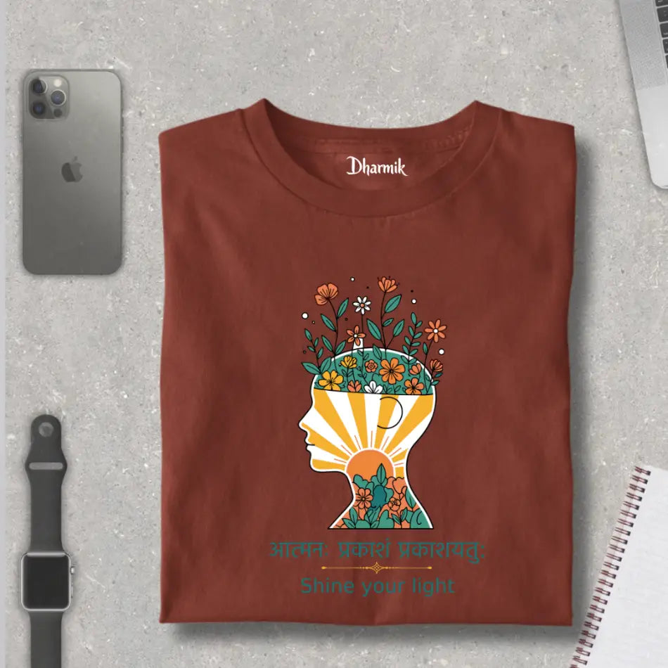 Mindful Sunbloom - Pure Cotton T-Shirt