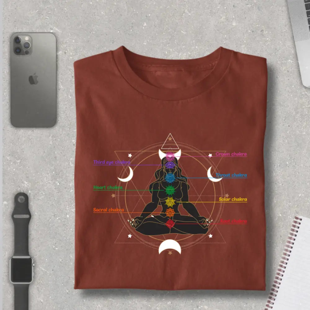 Seven Chakras of Inner Harmony Pure Cotton T -Shirt