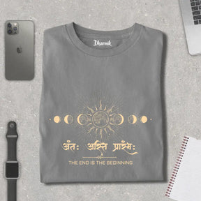 Antah Asti Prarambh - Cosmic Cycle Pure Cotton T-Shirt