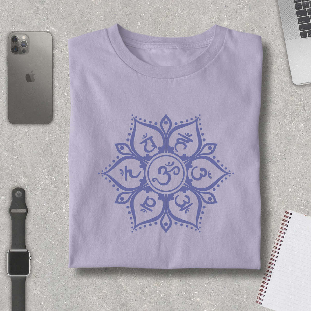 Sacred Circular Mandala Pure Cotton Tee