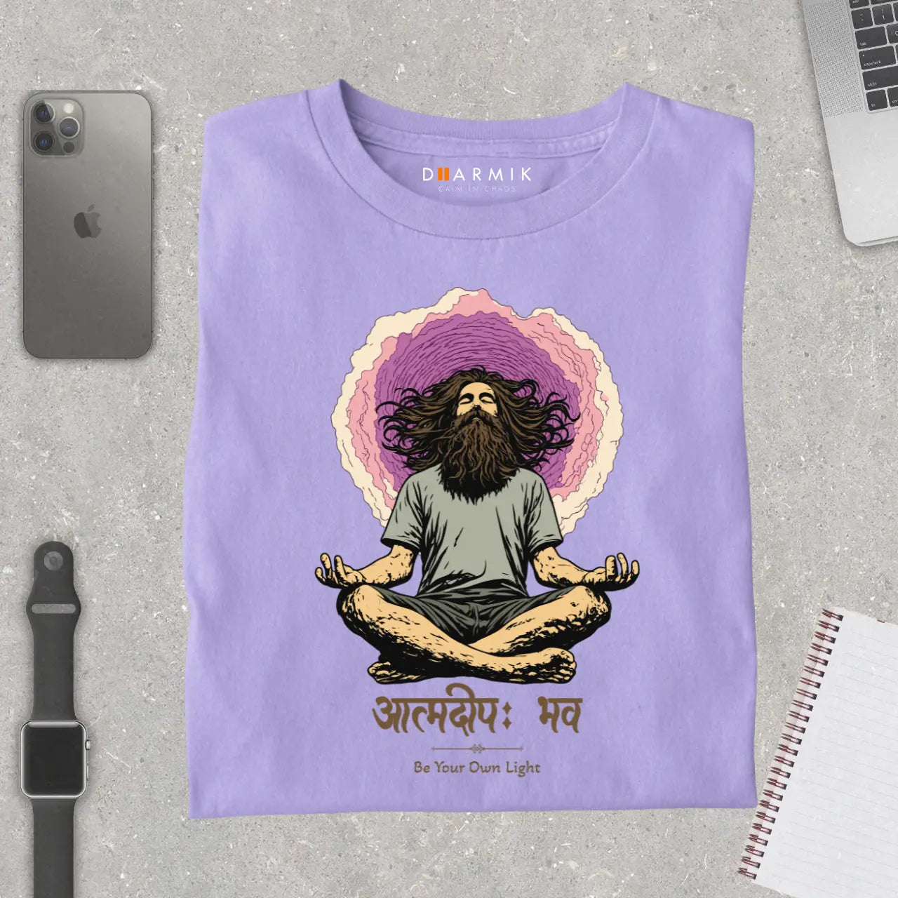 Atmadeep – Be Your Own Light  Premium Spiritual T-Shirt