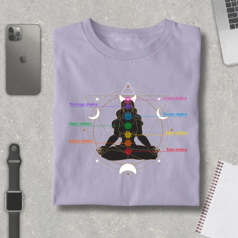 Seven Chakras of Inner Harmony Pure Cotton T -Shirt