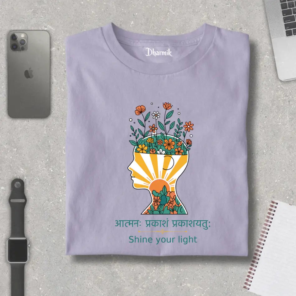 Mindful Sunbloom - Pure Cotton T-Shirt
