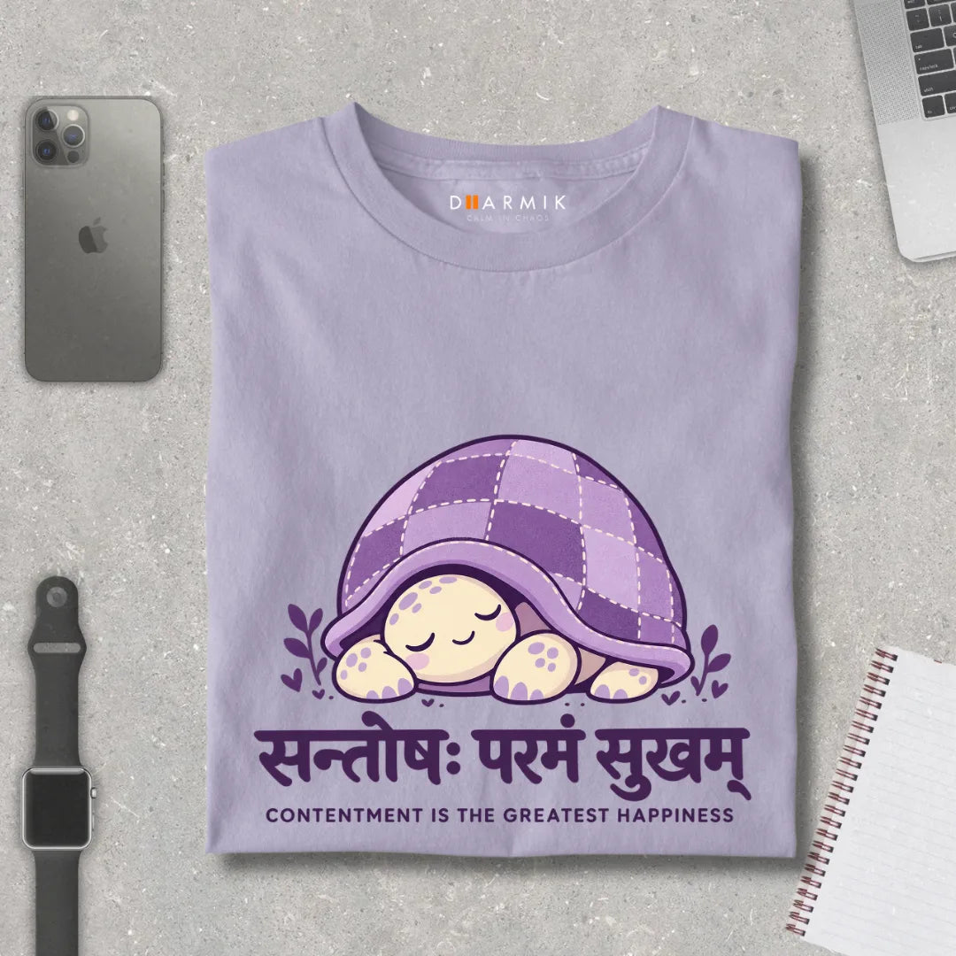 Santosha Happiness Sprititual Tee