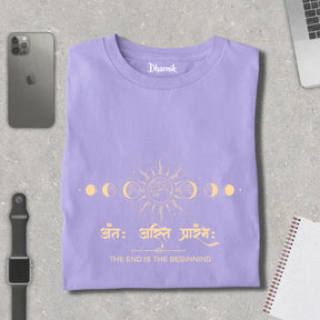 Antah Asti Prarambh - Cosmic Cycle Pure Cotton T-Shirt