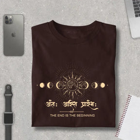 Antah Asti Prarambh - Cosmic Cycle Pure Cotton T-Shirt