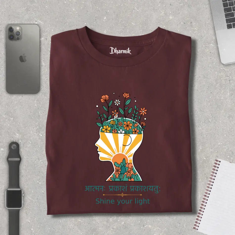 Mindful Sunbloom - Pure Cotton T-Shirt