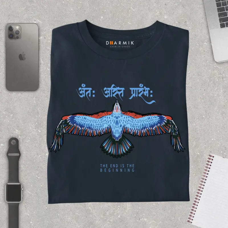 Antah Asti Prarambh Eagle Edition Regular Fit Tshirt