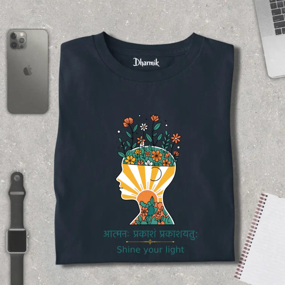 Mindful Sunbloom - Pure Cotton T-Shirt