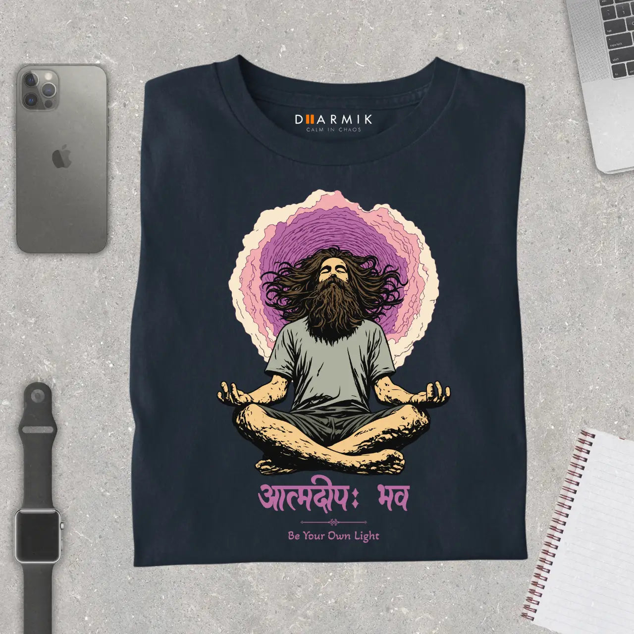 Atmadeep – Be Your Own Light  Premium Spiritual T-Shirt