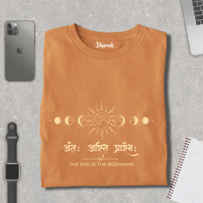 Antah Asti Prarambh - Cosmic Cycle Pure Cotton T-Shirt