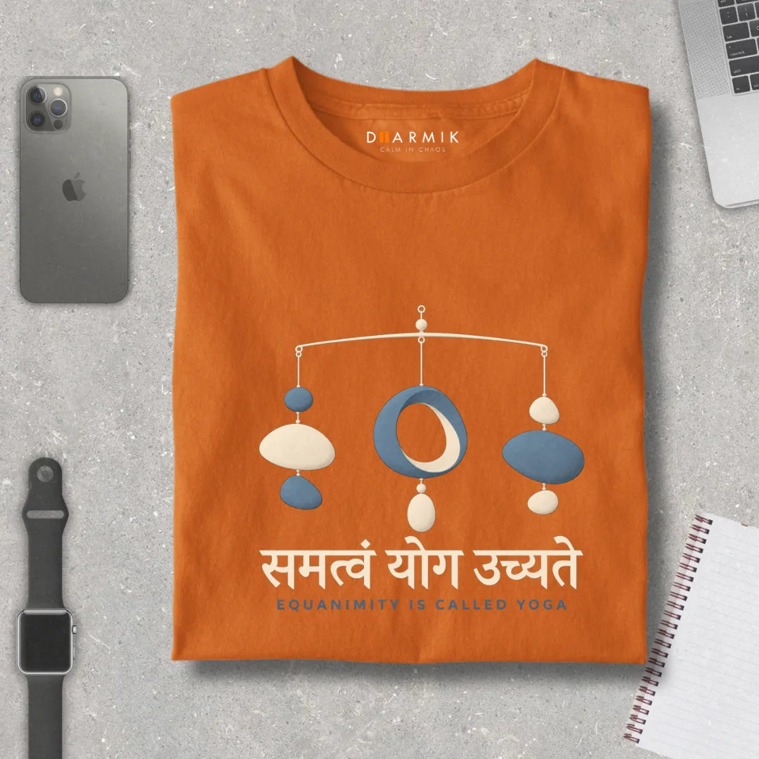 Samatvam Equanimity Is Yoga Premium Sprititual Teet