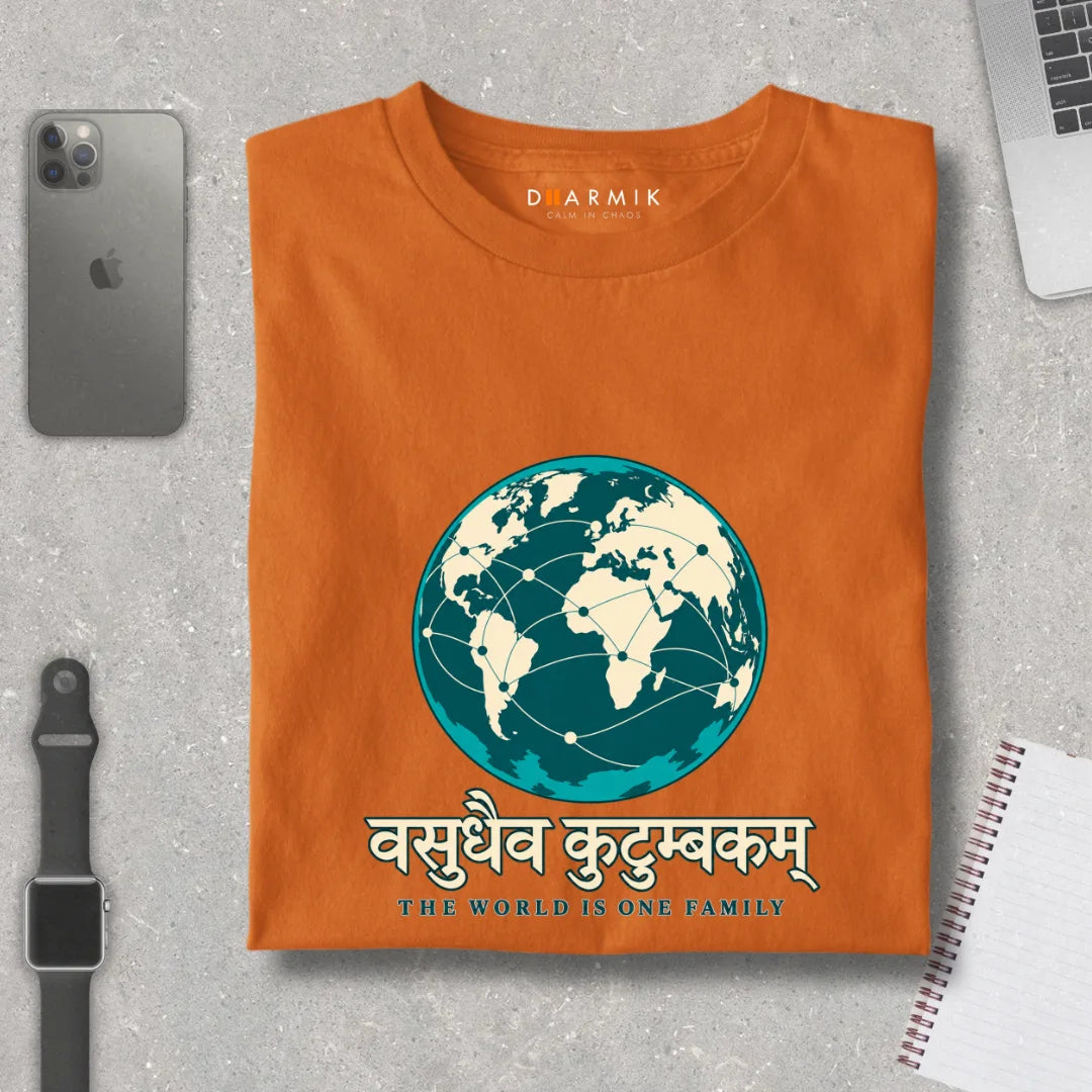Vasudhaiva Kutumbakam - One Family Premium Tee