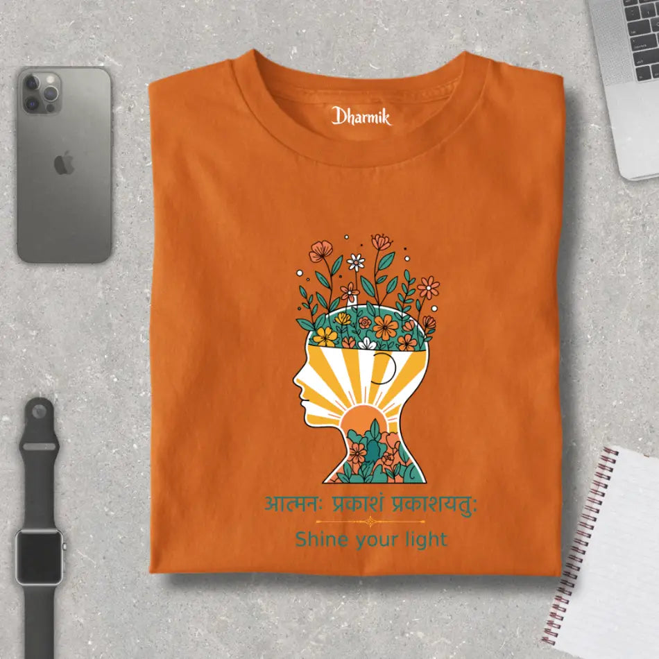 Mindful Sunbloom - Pure Cotton T-Shirt
