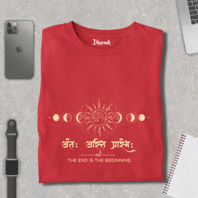 Antah Asti Prarambh - Cosmic Cycle Pure Cotton T-Shirt