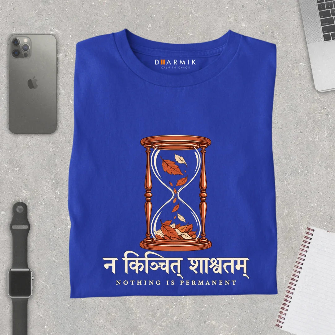 Na Kinchit Shashvatam Wisdom of Time Premimum T-Shirt