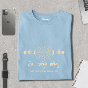Antah Asti Prarambh - Cosmic Cycle Pure Cotton T-Shirt