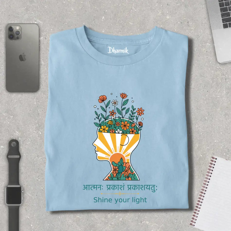 Mindful Sunbloom - Pure Cotton T-Shirt
