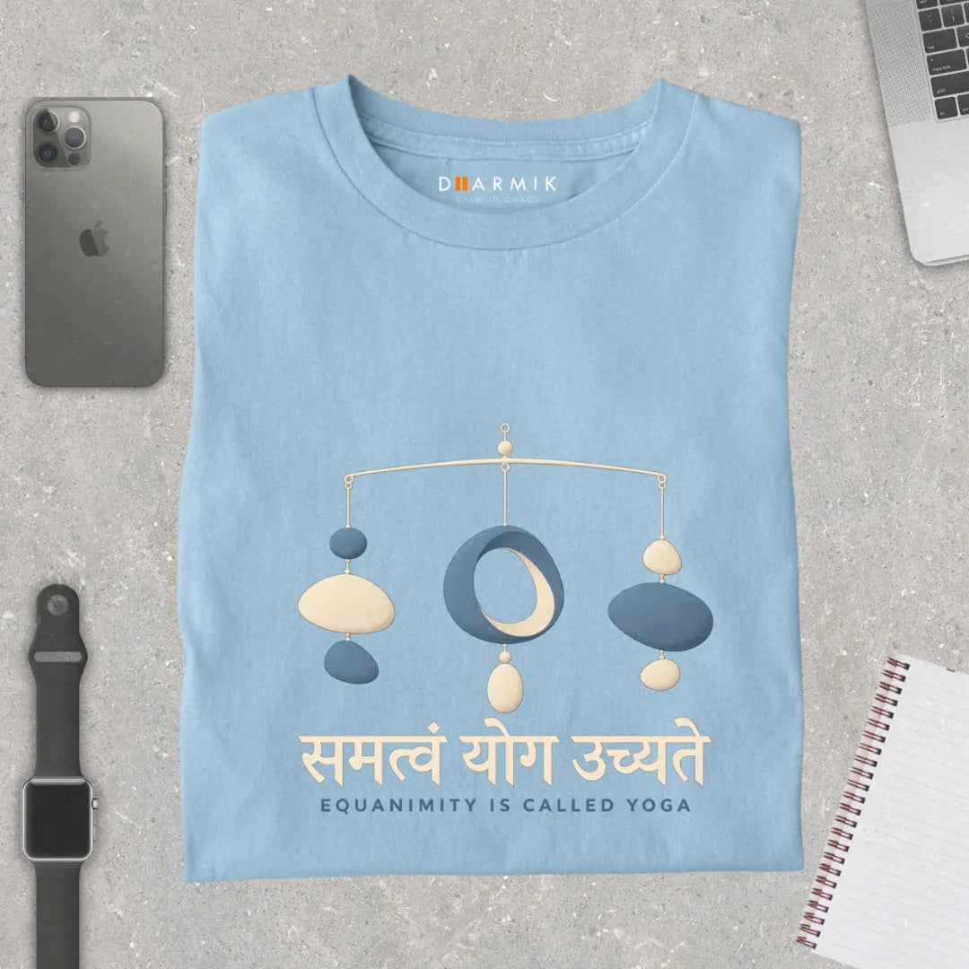 Samatvam Equanimity Is Yoga Premium Sprititual Teet