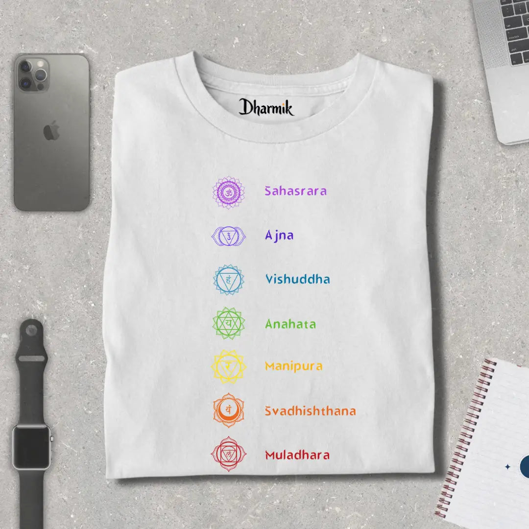 7 Chakra Pure Cotton Tee