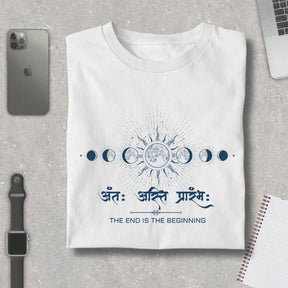 Antah Asti Prarambh - Cosmic Cycle Pure Cotton T-Shirt