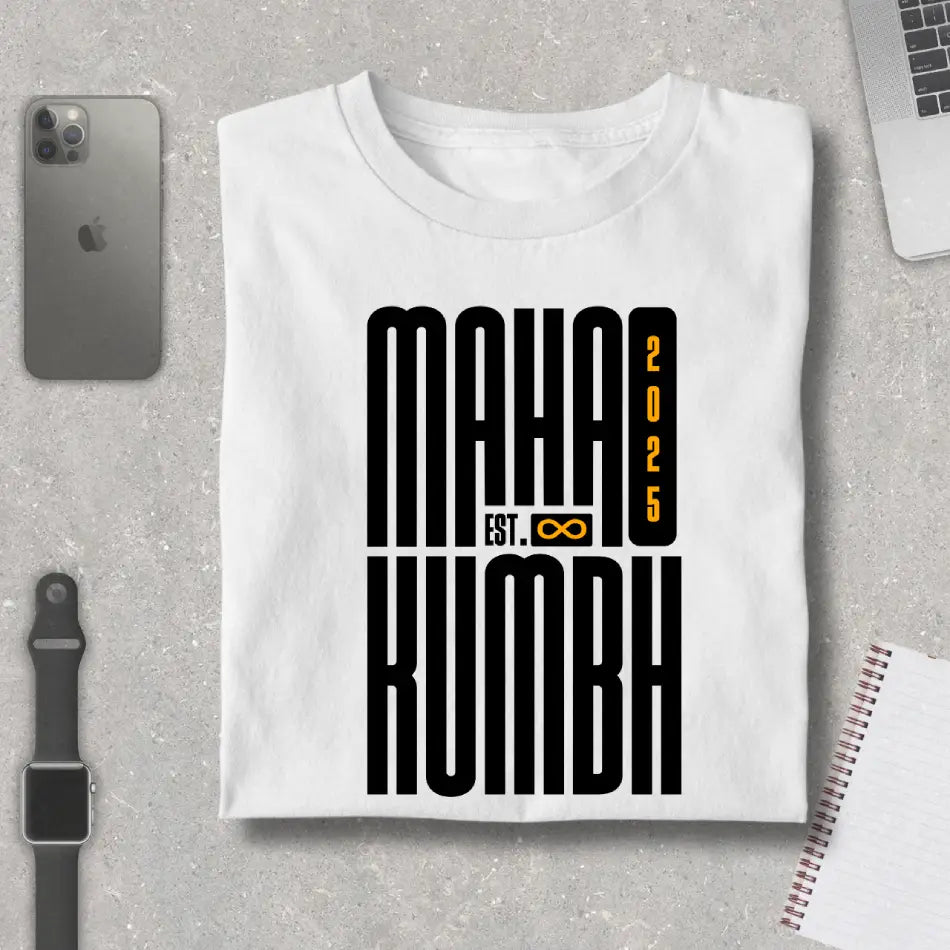 Maha Kumbh 2025 Est ∞ Premium Unisex T-Shirt