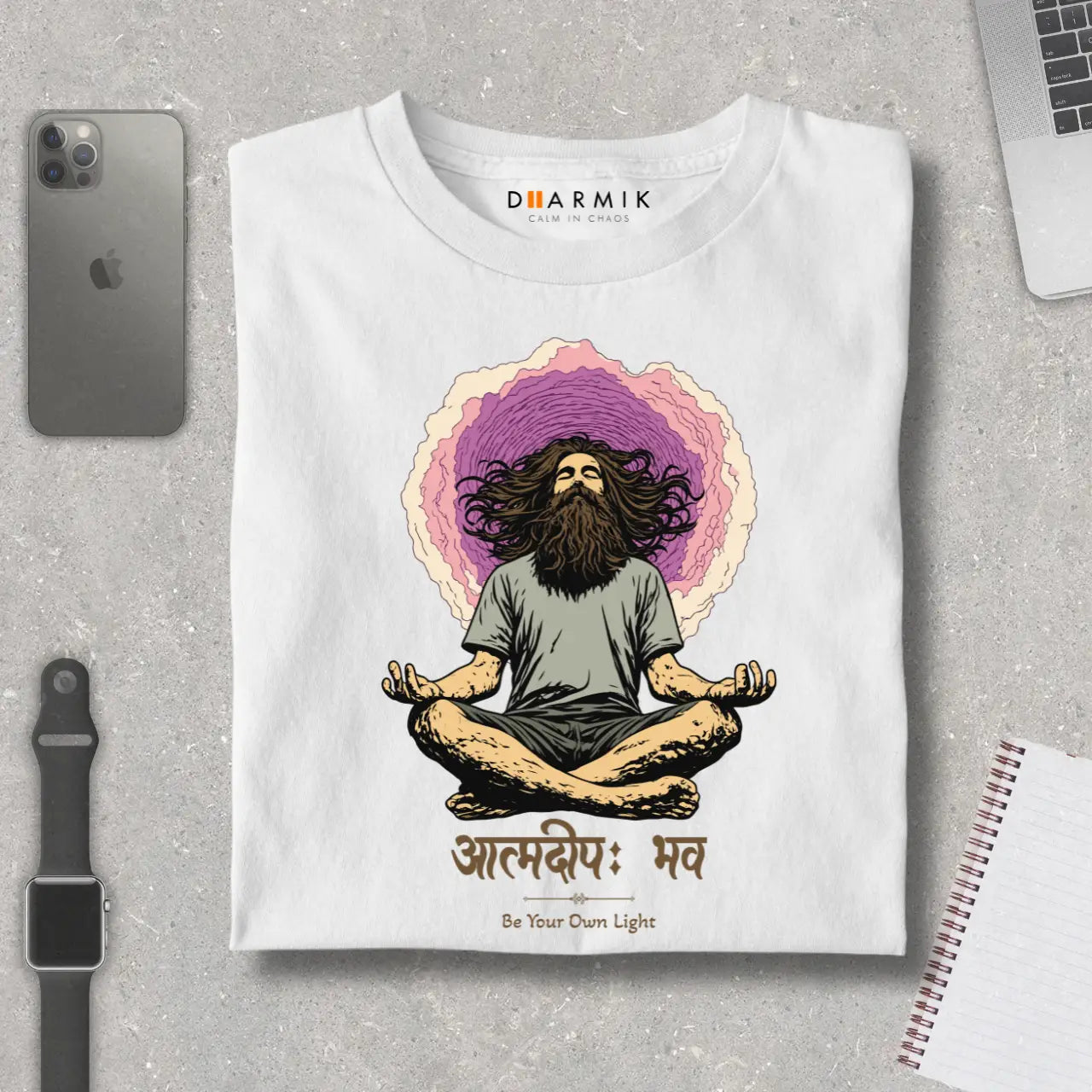 Atmadeep – Be Your Own Light  Premium Spiritual T-Shirt