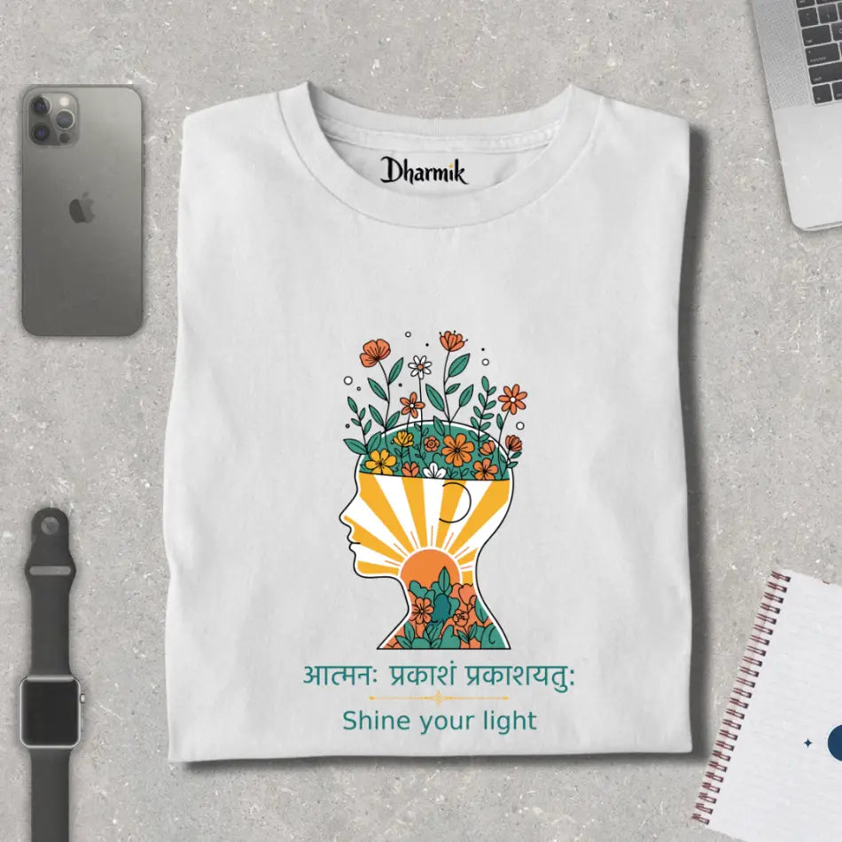 Mindful Sunbloom - Pure Cotton T-Shirt