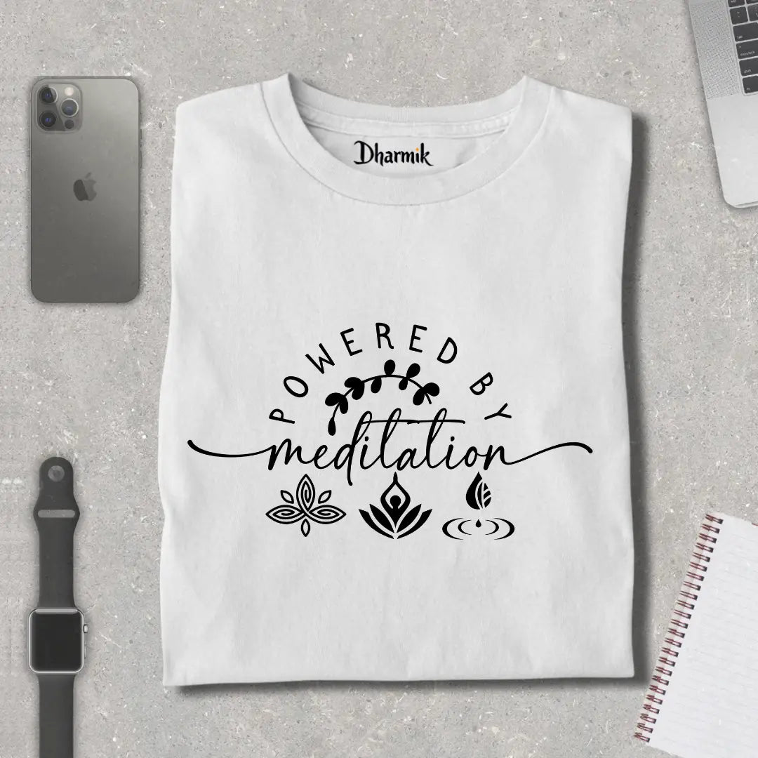 Powered By Meditation Premium T - Shirts