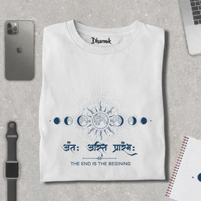 Antah Asti Prarambh - Cosmic Cycle Pure Cotton T-Shirt