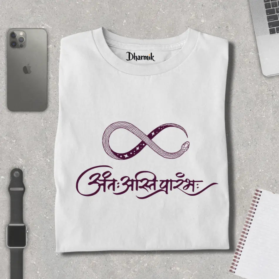 Serpent Antah Asti Prarambh Premium Unisex Tshirt