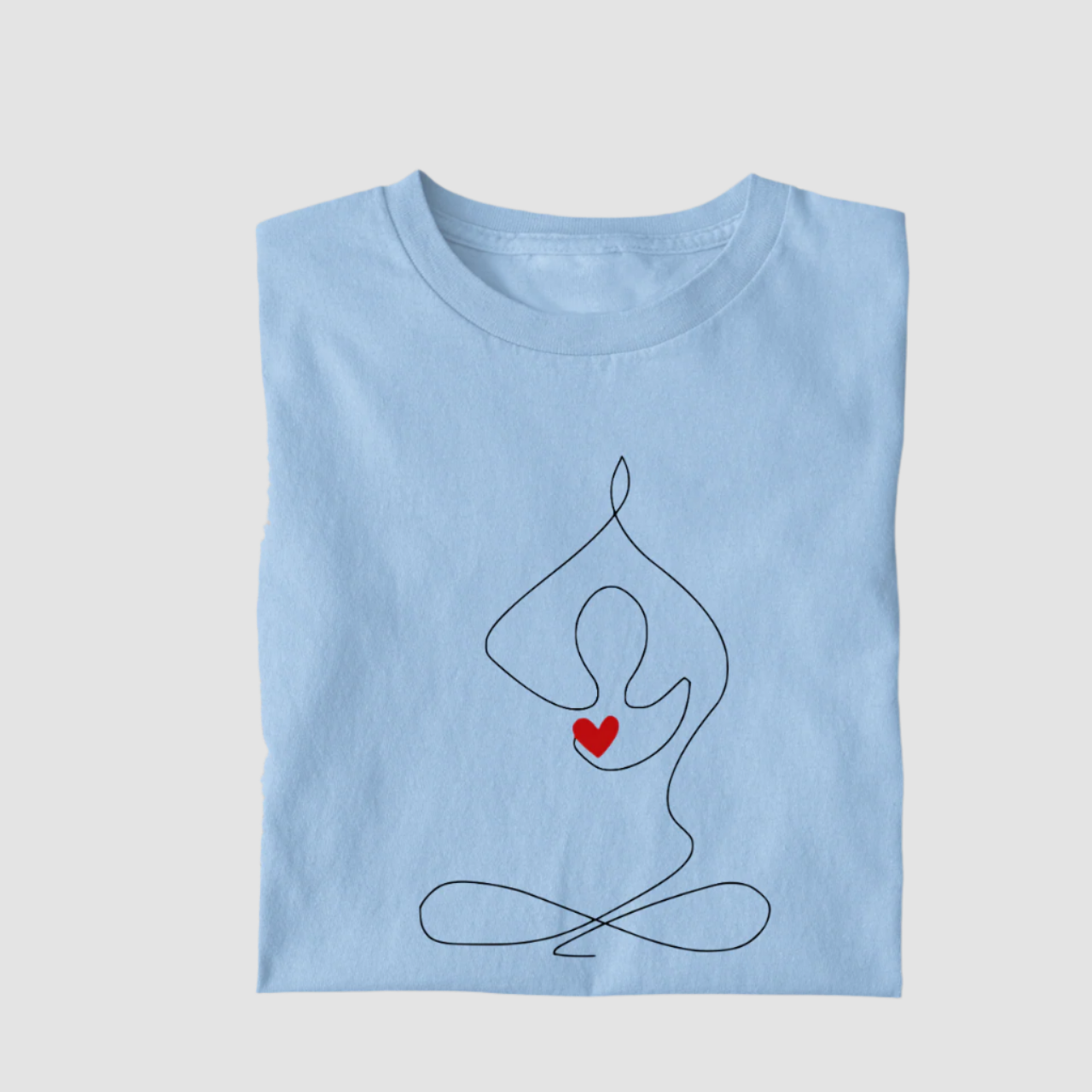 Yogi With Heart Pure Cotton Tee