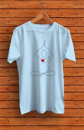 Yogi With Heart Pure Cotton Tee